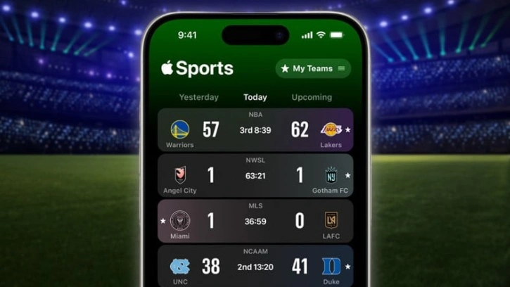 Apple'dan Maçkolik Benzeri Spor Uygulaması: Apple Sports!