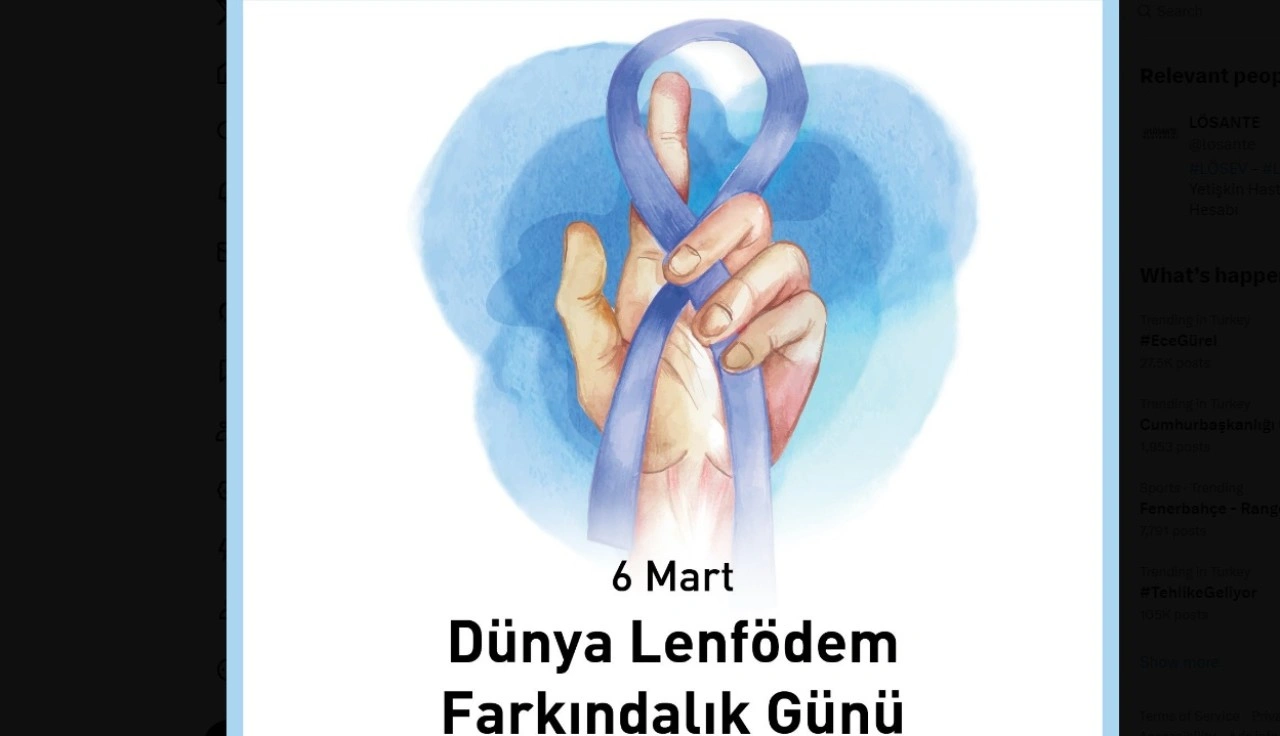 Bugün 6 Mart Dünya Lenfödem Farkındalık Günü…