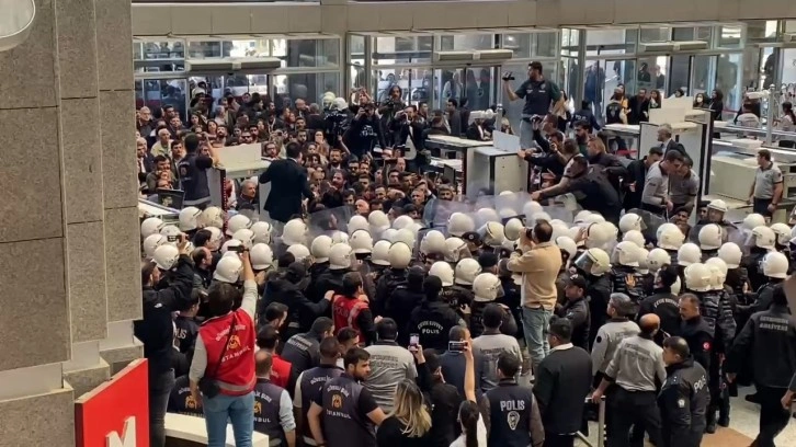 Çağlayan Adliyesi'nde protestoya müdahale