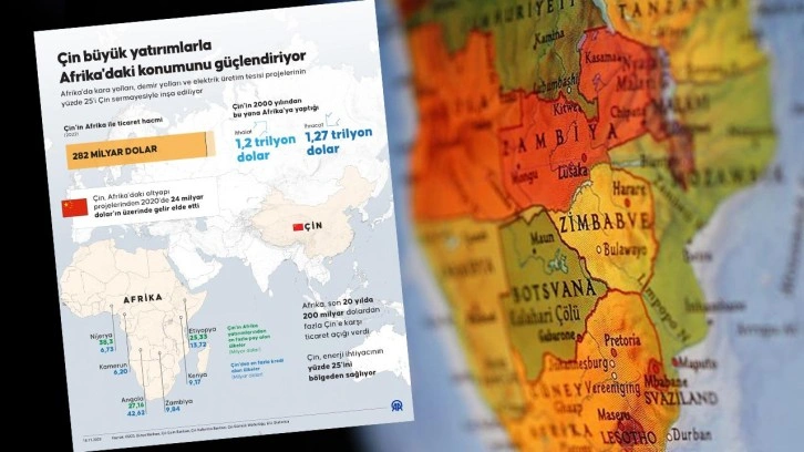 Çin, Afrika'yı yatırımlarla adeta kendine bağlıyor! Ticaret hacmi 282 milyar dolara ulaştı