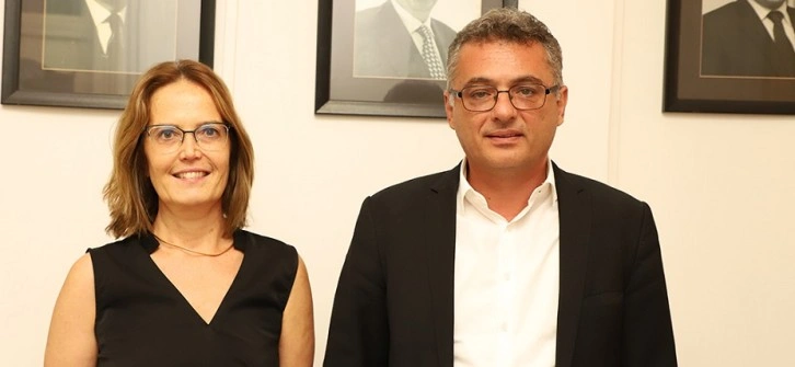 CTP Başkanı Erhürman Fransa Büyükelçisi Salina Grenet-Catalano’yu kabul etti