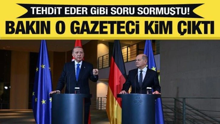 Cumhurbaşkanı Erdoğan’a soru soran Alman Gazeteci bakın kim çıktı?