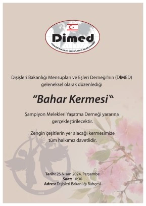 DİMED’in “Bahar Kermesi” 25 Nisan’da&#8230;