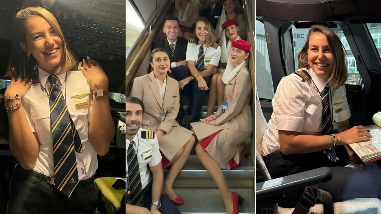 Dünya’nın en büyük yolcu uçağının kaptan koltuğunda ilk Türk kadın pilot