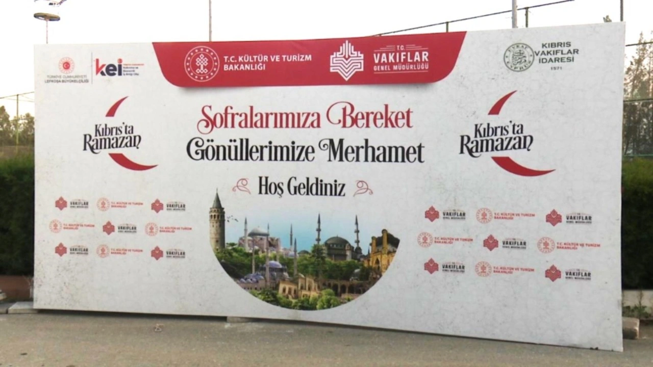 KEİ Ofisi ile Kıbrıs Vakıflar İdaresi’nin iftar yemeklerine ilgi yoğun