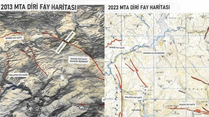 MTA 'İliç'teki silinen diri fay' iddiaları ile ilgili açıklama yaptı