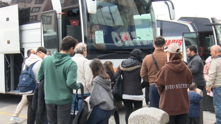 Otogarda bayram yoğunluğu devam ediyor