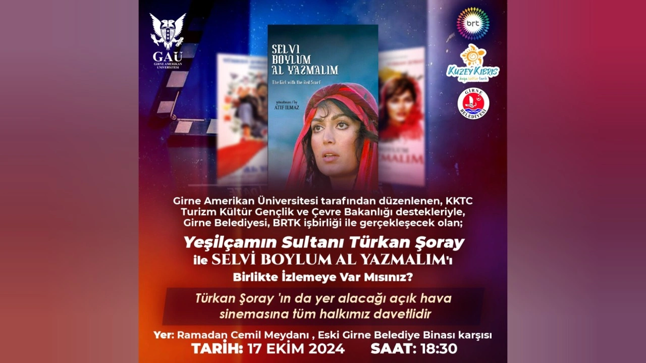 Türkan Şoray GAÜ’nün konuğu olarak KKTC’ye geliyor