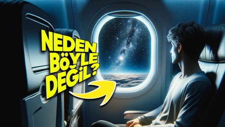 Uçakta Gece Yolculuğu Yaparken Yıldızları Neden Göremiyoruz?