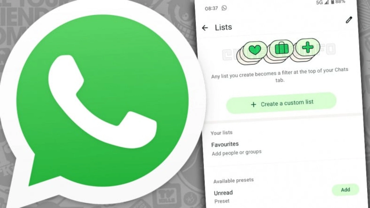 WhatsApp'ın Sohbet Sayfasına Listeler Özelliği Geliyor