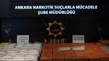 Ankara'da 90 kilogram uyuşturucu ele geçirildi