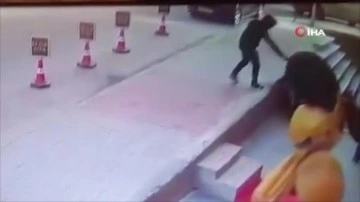 Beylikdüzü’nde dehşet anları kamerada! Dükkanın camlarını silerken silahlı saldırıya uğradı!