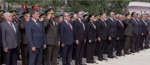 Çanakkale Zaferi çerçevesinde Boğaz Şehitliği’nde tören yapıldı