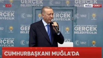 Cumhurbaşkanı Erdoğan Muğla'da konuşuyor