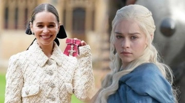 Game of Thrones yıldızı Emilia Clarke'a İmparatorluk Nişanı