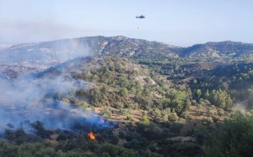 GKK:Yangına 1 Cougar helikopteri ile müdahale edildi, 15 ton su atımı icra edildi