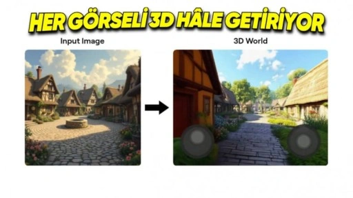 Görselleri 3D Dünyalara Çeviren Yapay Zekâ Aracı