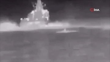 Görüntüler paylaşıldı: Ukrayna, Rus devriye gemisini böyle vurdu
