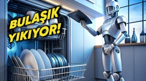 İnsansı Robotun Bulaşık Makinesine Kirlileri Yerleştirdiği Videosu Paylaşıldı