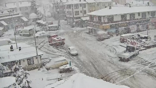 Kastamonu'da kar yağışı etkili oldu