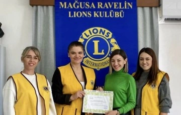 Mağusa Tavelin Lions’dan Görmezler Derneği’ne eğitim malzemesi