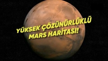 Mars'ın Ultra Detaylı ve Renkli Yeni Haritası Paylaşıldı