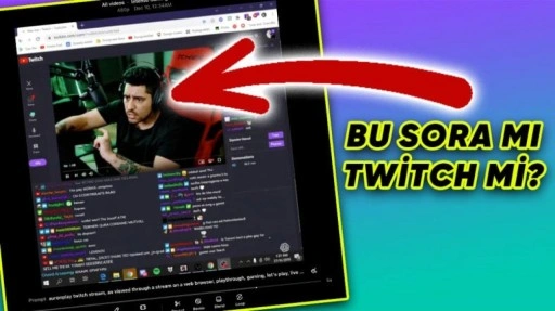 Sora, Twitch'ten Eğitim Almış Olabilir