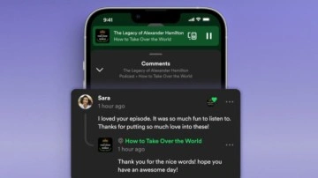 Spotify, Podcastlere Yorumlar Özelliği Getiriyor