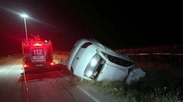 Tekirdağ'da devrilen otomobilin sürücüsü öldü