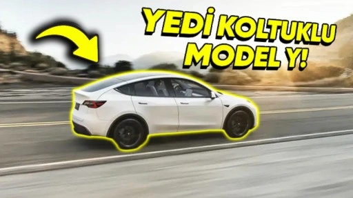 Tesla'nın Yeni Yedi Koltuklu Model Y'si Görücüye Çıktı