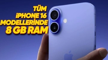 Tüm iPhone 16 Modelleri Aynı RAM Kapasitesiyle Geliyor!