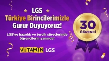 Türk Telekom Vitamin LGS’yle 30 öğrenci LGS’den tam puan aldı