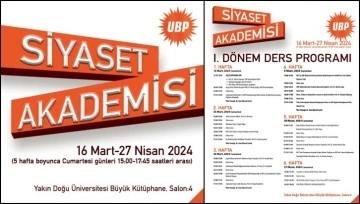 “UBP Siyaset Akademisi” çalışmalarına başlıyor…İlk ders UBP Onursal Başkanı Derviş Eroğlu’ndan