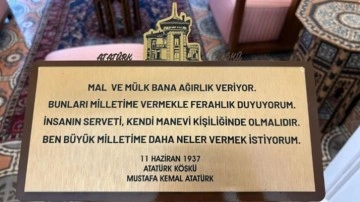 Ulu Önder Mustafa Kemal Atatürk'ün vasiyeti