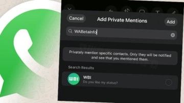 WhatsApp Durumlarına Kişi Etiketleme Geliyor