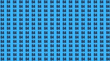 Zeka testi: Resimdeki farklı sayıyı 6 saniye içinde bulabilir misin?